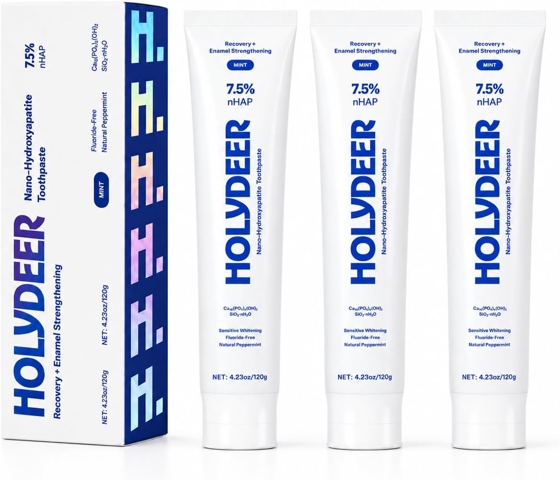 Holydeer Mint Blue 7.5% nHAP toothpaste - 3 pack