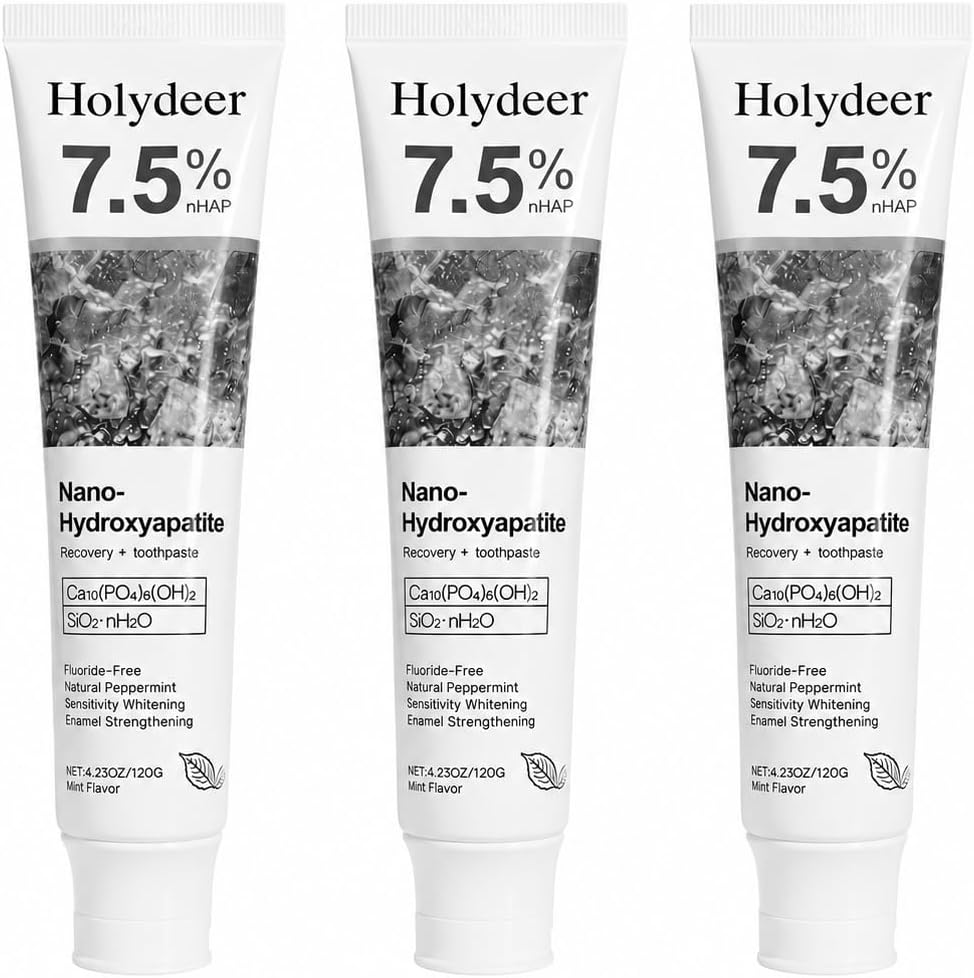 Holydeer Mint Gray White 7.5% nHAP toothpaste - 3 pack