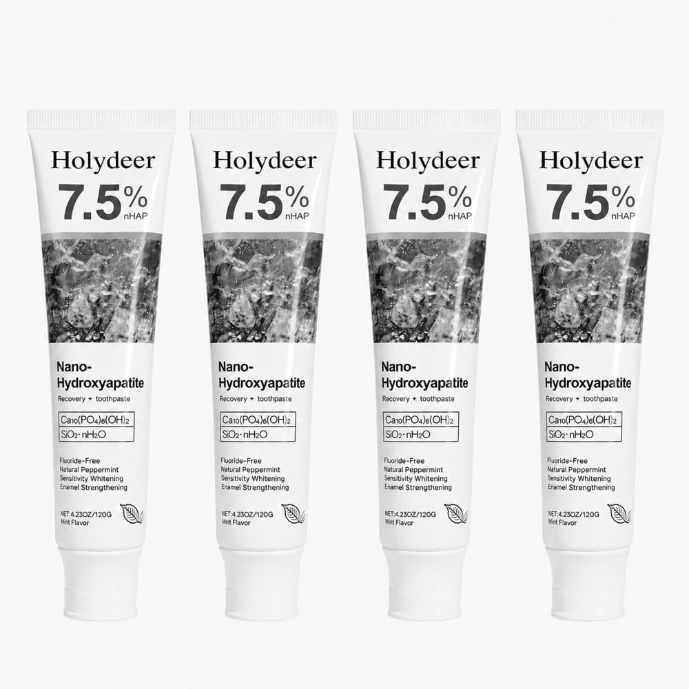 Holydeer Mint Gray White 7.5% nHAP toothpaste - 4 pack