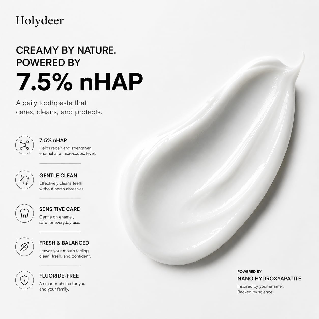 Holydeer Mint Gray White daily oral care routine
