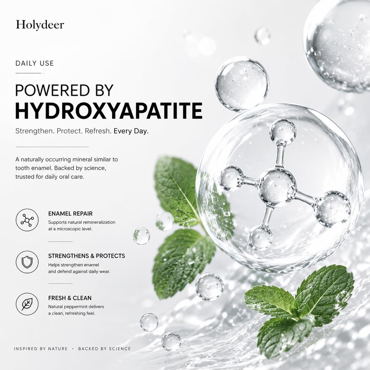 Holydeer Mint Gray White toothpaste product detail