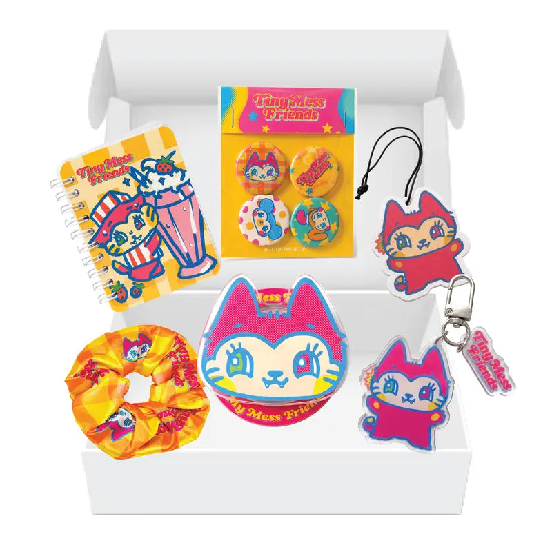 Tiny Mess Friends stationery and accessories set